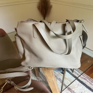 Cuyana triple zipper overnight bag w/ luggage sleeve